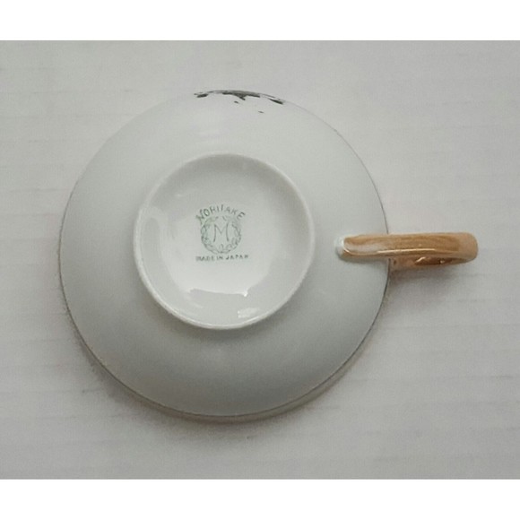 Antique 1921-1924 Noritake Morimura Made in Japan Tea Cup White Cream Floral - Picture 3 of 8